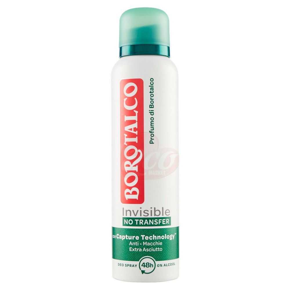 Deodorant Borotalco Spray Invisible Dry No Transfer 150 ml