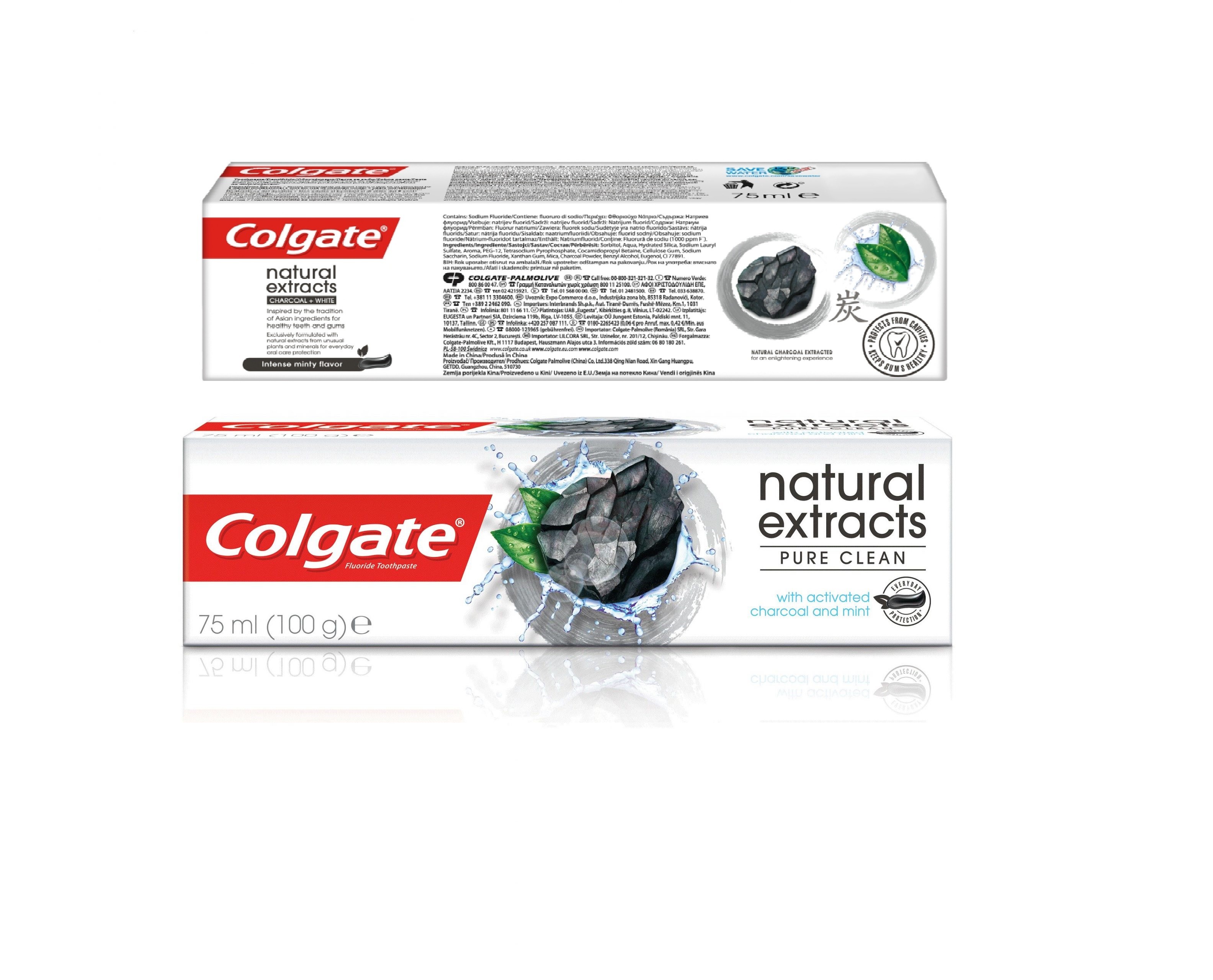 Pasta de dinti Colgate Natural Extracts Activated Charcoal + White Mint  Toothpaste 75ml