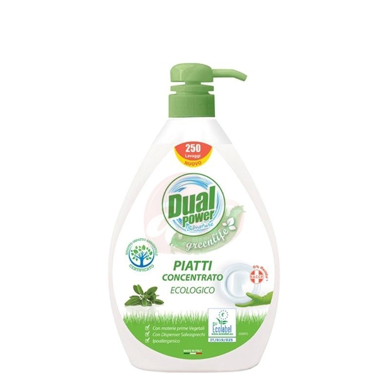 Detergent de vase Dual Power Ecologic 1l Greenlife