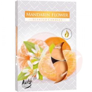 Candela tip pastila parfumata aroma Floare de Mandarin 6/set