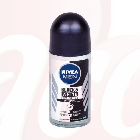 Deodorant roll-on Nivea Men Invisible For Black & White 48h 50 ml